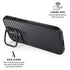 Black Carbon Fiber Specialty Texture Material iPhone 17 Kickstand Case
