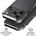 Black Carbon Fiber Specialty Texture Material iPhone 17 Pro Clear Case