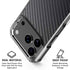 Black Carbon Fiber Specialty Texture Material iPhone 17 Pro Clear Case