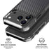 Black Carbon Fiber Specialty Texture Material iPhone 17 Pro Max Clear Case