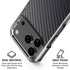 Black Carbon Fiber Specialty Texture Material iPhone 17 Pro Max Clear Case