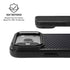 Black Carbon Fiber Specialty Texture Material iPhone 17 Pro Max Kickstand Case