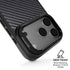 Black Carbon Fiber Specialty Texture Material iPhone 17 Pro Max Kickstand Case