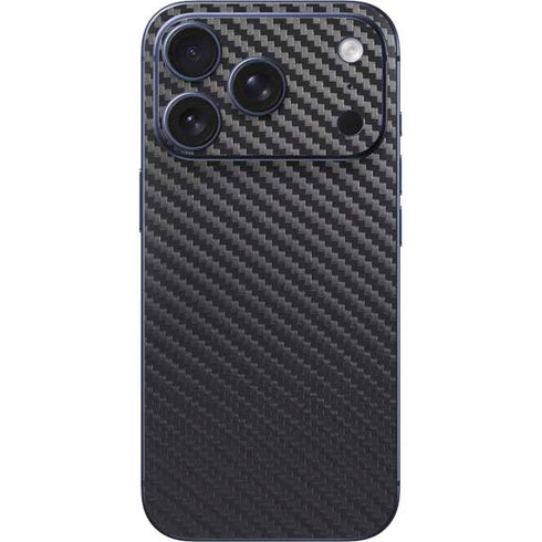 Black Carbon Fiber Specialty Texture Material iPhone 17 Pro Skin