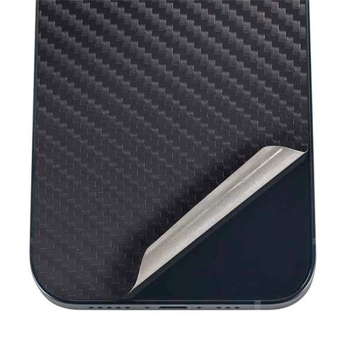 Black Carbon Fiber Specialty Texture Material iPhone 17 Pro Skin