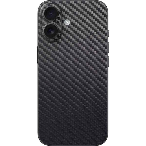 Black Carbon Fiber Specialty Texture Material iPhone 17 Skin