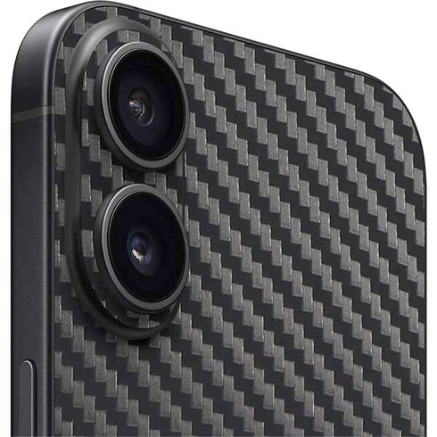 Black Carbon Fiber Specialty Texture Material iPhone 17 Skin