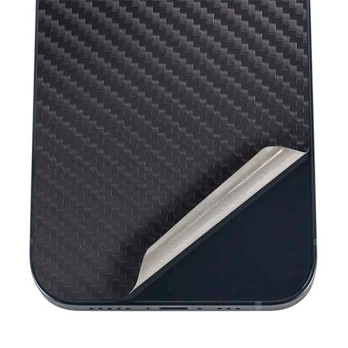 Black Carbon Fiber Specialty Texture Material iPhone 17 Skin