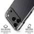 Black Carbon Fiber Specialty Texture Material iPhone 18 Pro Clear Case