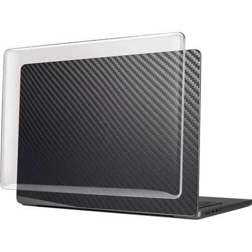 Black Carbon Fiber Specialty Texture Material MacBook Pro 14in (2021-24) Case plus Skin
