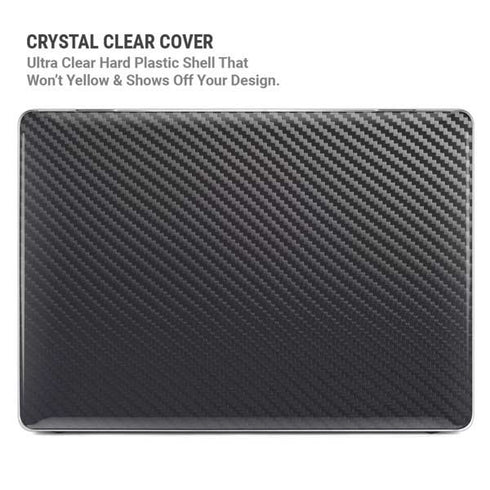 Black Carbon Fiber Specialty Texture Material MacBook Pro 14in (2021-24) Case plus Skin
