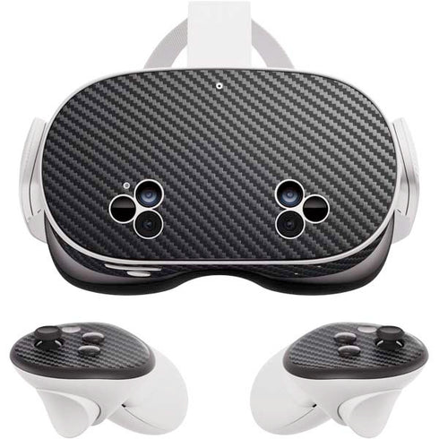 Black Carbon Fiber Specialty Texture Material Meta Quest 3S Skin