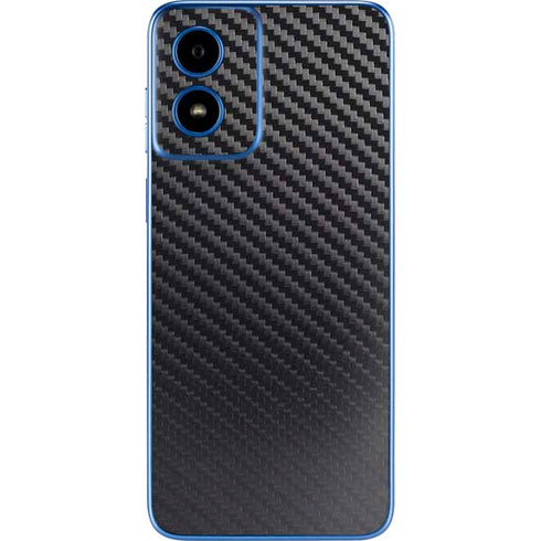 Black Carbon Fiber Specialty Texture Material Moto G Play 4G (2024) Skin