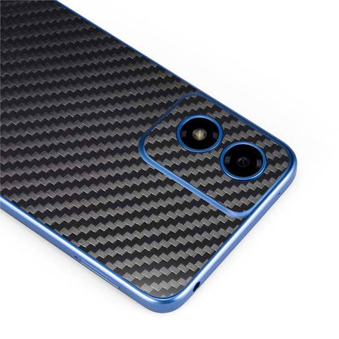 Black Carbon Fiber Specialty Texture Material Moto G Play 4G (2024) Skin