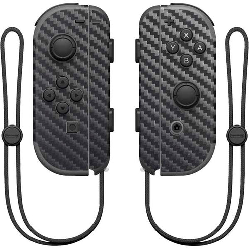 Black Carbon Fiber Specialty Texture Material Nintendo Skins