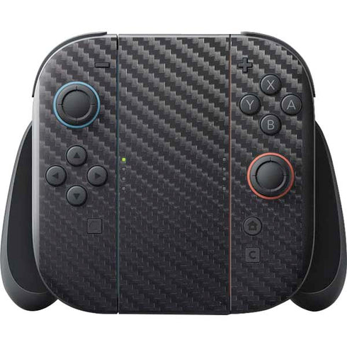 Black Carbon Fiber Specialty Texture Material Nintendo Switch 2 (2025) with Joy-Con Skin