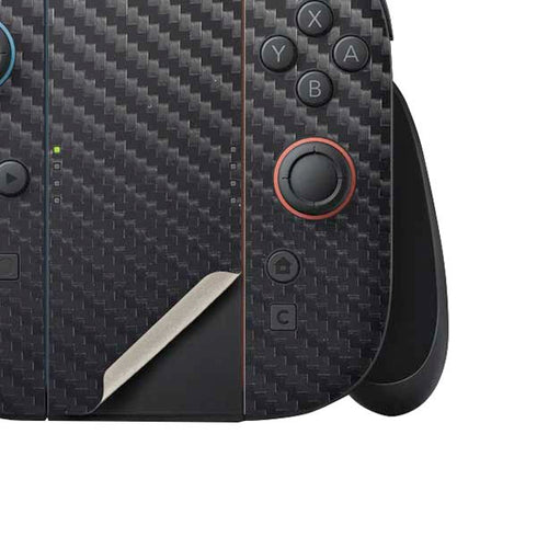 Black Carbon Fiber Specialty Texture Material Nintendo Switch 2 (2025) Joy-Con Controller Skin