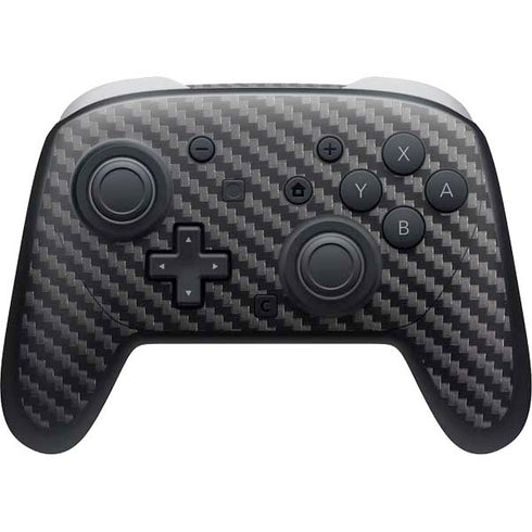 Black Carbon Fiber Specialty Texture Material Nintendo Switch 2 (2025) Pro Controller Skin