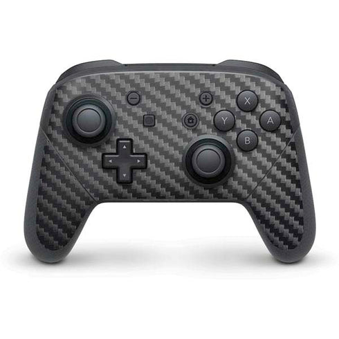 Black Carbon Fiber Specialty Texture Material Nintendo Skins