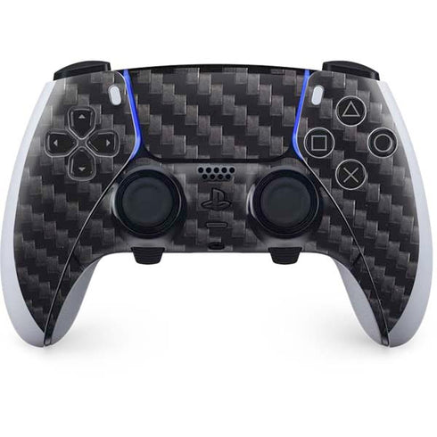 Black Carbon Fiber Specialty Texture Material PS5 DualSense Edge Pro Controller Skin