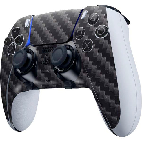 Black Carbon Fiber Specialty Texture Material PS5 DualSense Edge Pro Controller Skin