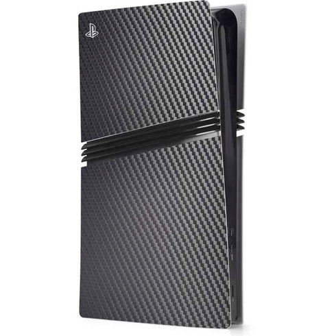 Black Carbon Fiber Specialty Texture Material PlayStation PS5 Skins