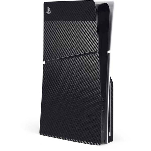 Black Carbon Fiber Specialty Texture Material PlayStation PS5 Skins