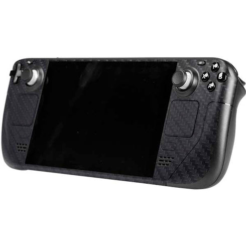 Black Carbon Fiber Specialty Texture Material Steam Deck Handheld Gaming Computer Skin