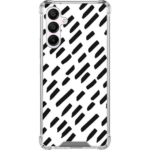 Black Dash Galaxy A16 5G Clear Case