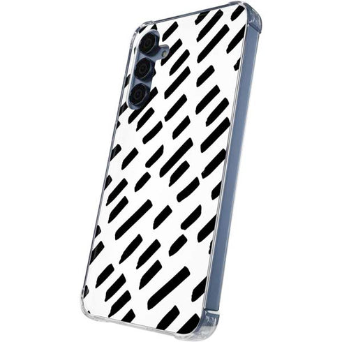 Black Dash Galaxy A35 5G Clear Case