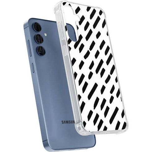 Black Dash Galaxy A35 5G Clear Case