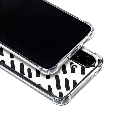 Black Dash Galaxy A36 5G Clear Case