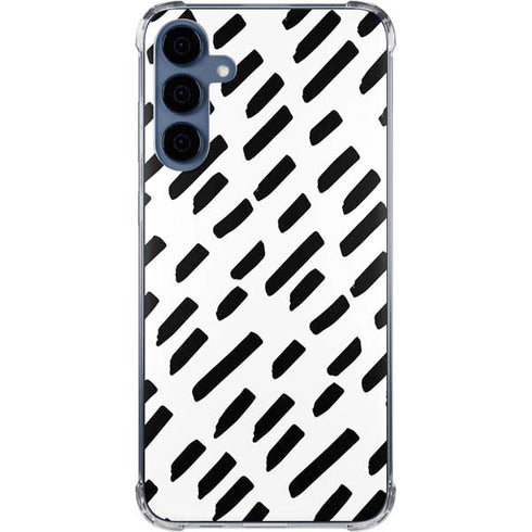 Black Dash Galaxy A55 5G Clear Case
