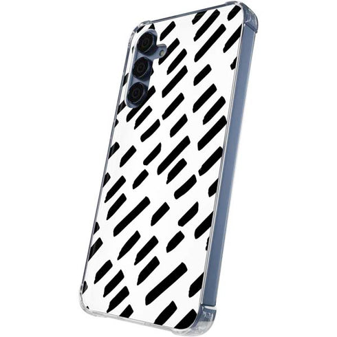 Black Dash Galaxy A55 5G Clear Case
