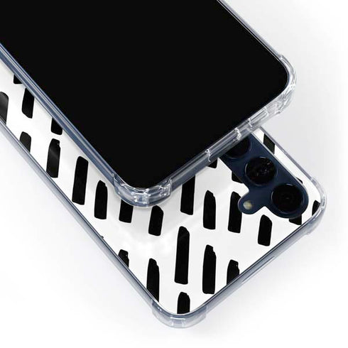 Black Dash Galaxy A55 5G Clear Case