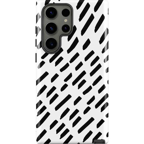 Black Dash Galaxy S23 Ultra Pro Case