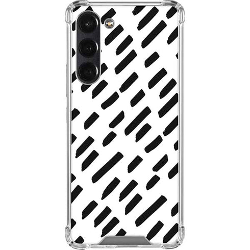 Black Dash Galaxy S24 FE Clear Case