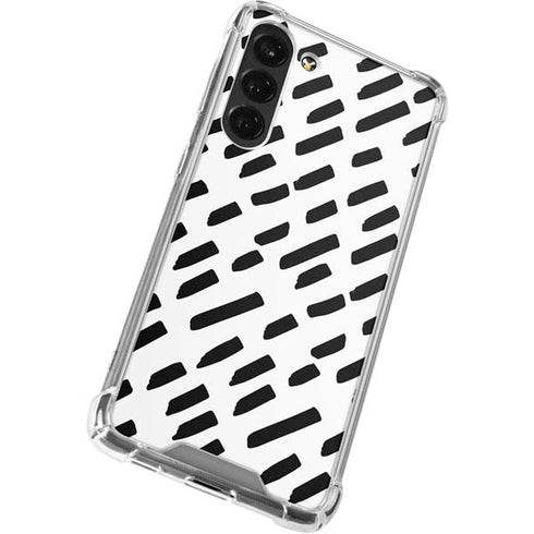 Black Dash Galaxy S24 FE Clear Case