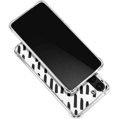 Black Dash Galaxy S24 FE Clear Case