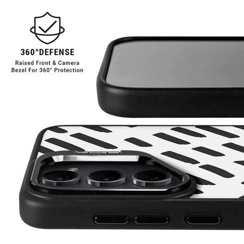 Black Dash Galaxy S24 FE Kickstand Case
