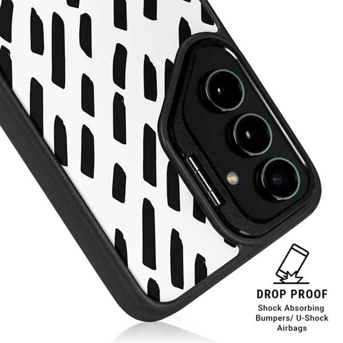 Black Dash Galaxy S24 FE Kickstand Case