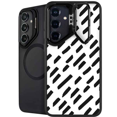 Black Dash Galaxy S25 Plus Kickstand Case