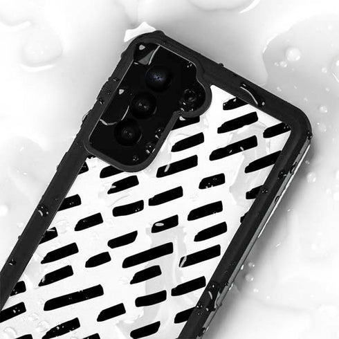 Black Dash Galaxy S24 Plus Waterproof Case