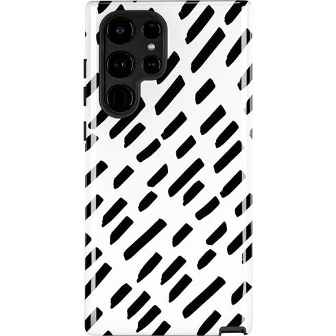 Black Dash Galaxy S25 Ultra Impact Case