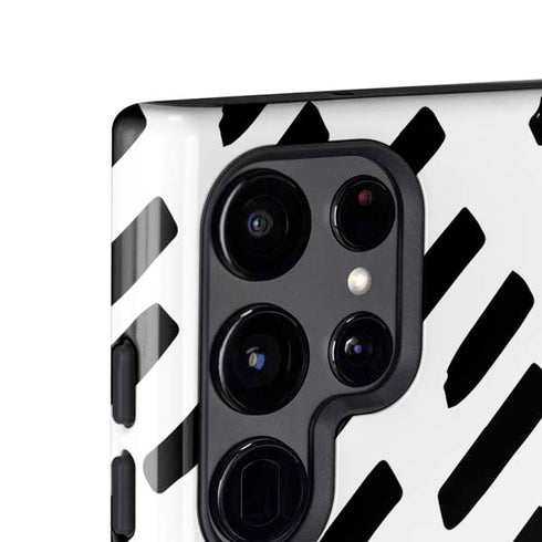 Black Dash Galaxy S25 Ultra Impact Case