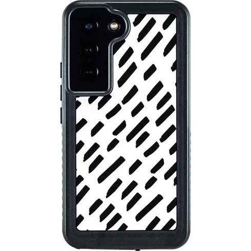 Black Dash Galaxy S24 Waterproof Case