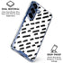 Black Dash Galaxy S25 Plus Clear Case
