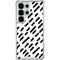 Black Dash Galaxy S25 Ultra Clear Case