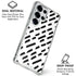 Black Dash Galaxy S25 Ultra Clear Case