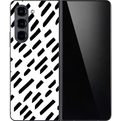 Black Dash Galaxy Z Fold5 5G Skin